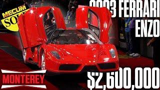 2003 Ferrari Enzo Auctioned for $2.6M at Mecum Monterey