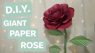 How to Make a Giant Freestanding Paper Rose | DIY Paper Flower Tutorial for Weddings & Events