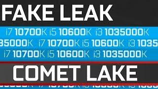 Intel 10th Gen Comet Lake Lineup LEAKED... but it's fake!