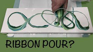 This Ribbon Pour is SATISFYING! ~ Instrumental Seaweed Acrylic Pour Painting
