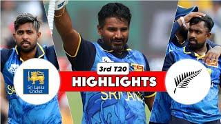 Sri Lanka Vs New Zealand 3rd T20 Highlights | SL Vs NZ 3rd T20 Match Highlights 2024 | SL Vs NZ