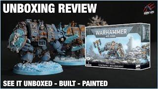 VENERABLE DREADNOUGHT SPACE WOLVES - Unboxed, Built & Painted - Bjorn Fellhanded, Murderfang, Wulfen