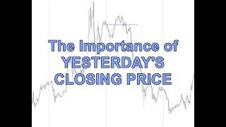 Simple Day Trading Strategy (YESTERDAY'S CLOSING PRICE)