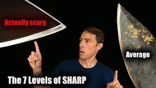 The 7 Levels Of Knife Sharpness EXPLAINED