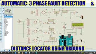 how to make automatic three phase faults detection using arduino