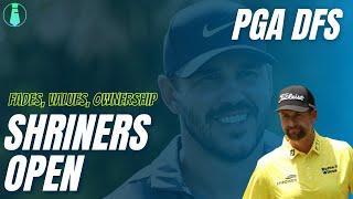 Shriners Children's Open: Live Stream [Outright Bets, Ownership, Fades, and Values]