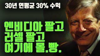 30년 평균 30% 역대1위 트레이더 스탠리 드러켄밀러는 여기에 몰빵했습니다.