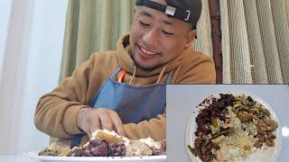 Delicious pork innerds with hornet|| @kushenaga #mukbang