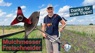 Mulchmesser Oregon am STIHL Freischneider FS94 - Danke für Euren Tipp  - Praxischeck Pferdeweide