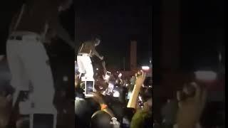 Burna Boy Kicks A Fan During Concert In Zambia