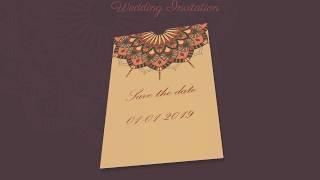 wedding invitation video created using Picasso 3d flipbook video maker