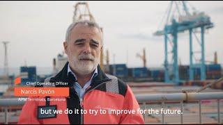 APM Terminals Barcelona straddle carrier electrification pilot project