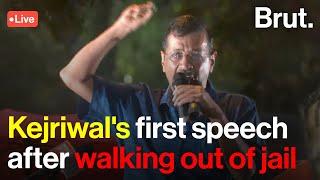 REPLAY: Arvind Kejriwal's first speech after release