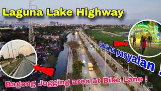 Laguna Lake Highway ! Bagong Jogging area at Bike Lane ! TLC PARK Taguig City