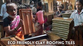 How Eco friendly Clay Roofing Tiles Making Full Process Step by Step | Clay Tile Factory Production