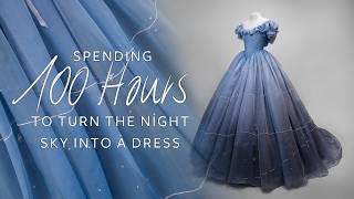 Spending over 100 HOURS to turn the Night Sky into a Dress - Making a 1860s gown for Queen Astraea