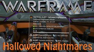 Warframe - Hallowed Nightmares Tactical Alert