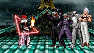 [KOF Mugen] Destructive God Iori vs KOF Bosses Team