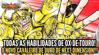 ⭐TODAS AS HABILIDADES DE OX DE TOURO O NOVO CAVALEIRO DE OURO - SAINT SEIYA LENDAS DA JUSTIÇA!⭐