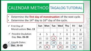 FAMILY PLANNING: CALENDAR METHOD - TAGALOG TUTORIAL