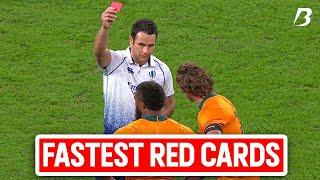 Fastest Red Cards in Rugby