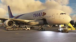 Thai Airways A380 at Bangkok Airport - BKK