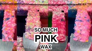 THICK pink wax scrape!!! | the best pink scrapey scrapey‘s