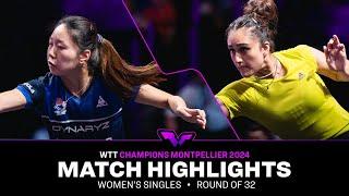 Lily Zhang vs Manika Batra | WS R32 | WTT Champions Montpellier 2024