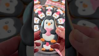 Valentine Penguin Cookie Platter | Cookie Decorating with Royal Icing