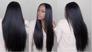 Watch Me Slay This Wig From Start To Finish | Sleek Straight Long Hair