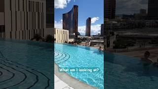 Resorts World Infinity Pool View in Las Vegas  #lasvegas #resortsworldlasvegas