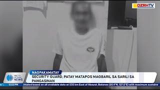 Security guard, patay matapos magbaril sa sarili sa Pangasinan