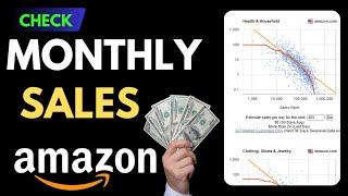 How To Check Amazon FBA Wholesale Product  Monthly Sales Free Tool |  Find winning Products