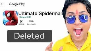 I played LOST Playstore SPIDERMAN Games