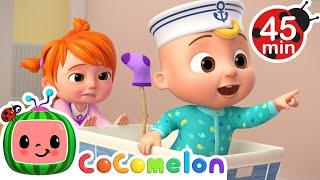 Row Row Row Your Boat, Bath Song, Wheels on the Firetruck  + MORE CoComelon Nursery Rhymes & Songs