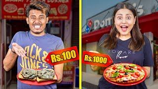 CHEAP VS EXPENSIVE Food Challenge with Nishu !