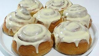 " СИННАБОНЫ "  Американские булочки с корицей и кремом /American cinnamon rolls "Cinnabon"