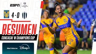 Resumen | Tigres 4-0 Rayadas | Concacaf W Champions Cup - Goleada en el CLÁSICO REGIO