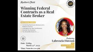 Master Class: Winning Federal Contracts as a Real Estate Broker