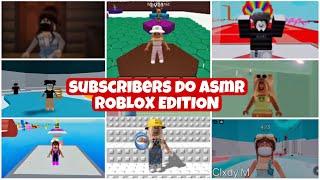 ASMR subscribers try asmr ROBLOX EDITION!! (part 1)