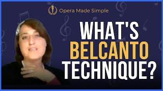 What's Belcanto technique?  Singing lessons with Capucine Chiaudani