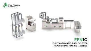 India's First Single Cutter Paper Straw Making Machine Manufacturer | Five Fingers Exports |