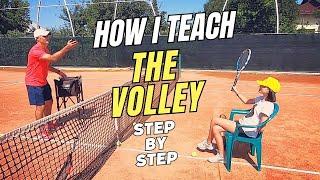 Complete VOLLEY Tennis Lesson: How I Teach a Beginner, Step by Step