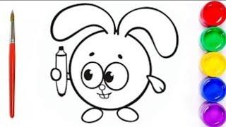 Drawing Picture |  Drawing a rabbit for children ️ ️ ️