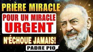 PRIÈRE QUOTIDIENNE MIRACULEUSE À PADRE PIO POUR UN MIRACLE URGENT AUJOURD'HUI.️