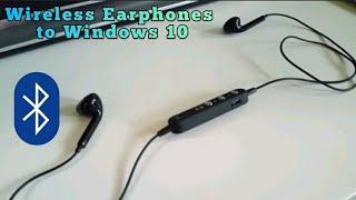 How to connect wireless bluetooth headphones earphones Windows 10 Desktop computer