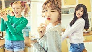 Momoland's Yeonwoo, Hyebin, and JooE pose in the kitchen for their comeback single!