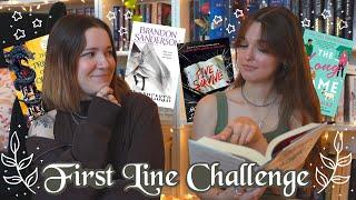 FIRST LINE CHALLENGE | guessing the book based on the first sentence 