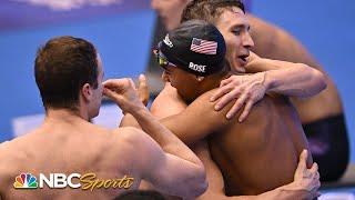 Jersey boys anchor USA to first relay gold at Worlds in dominant medley relay win | NBC Sports