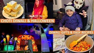 Choti Diwali & Halloween 2024 | Life In Abroad - This is How We Celebrated Alone | Diwali Gifts